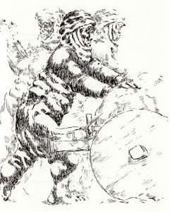 Kuvâyi Milliye'nin "Kadınlarımız" bölümünden, Abidin Dino çizimi